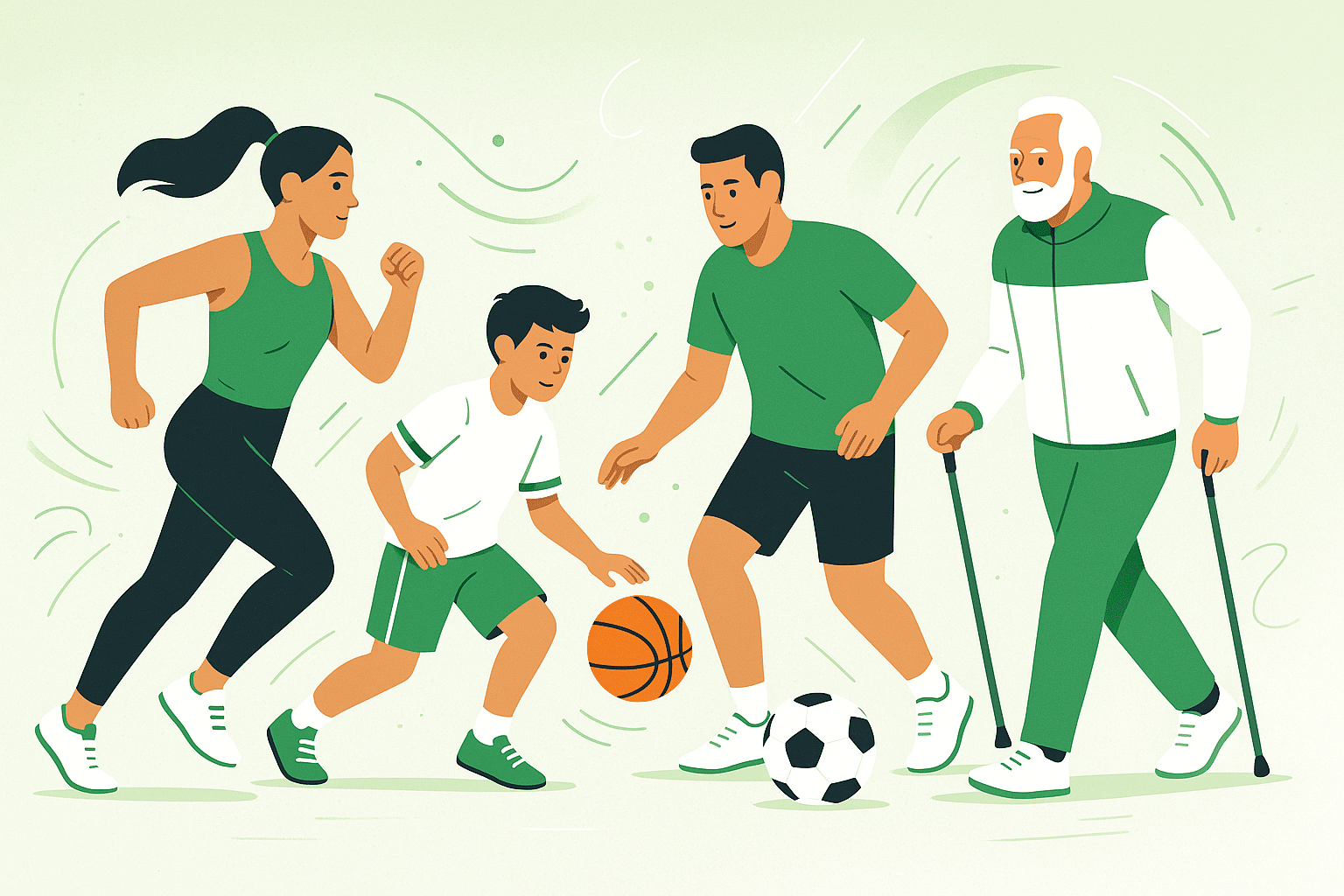 eventos deportivos multi-generacionales